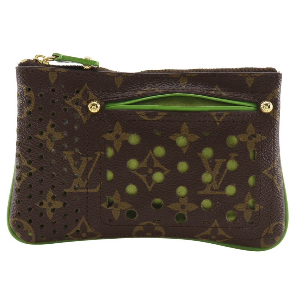 LOUIS VUITTON Brown Monogram Canvas Pochette Pouch